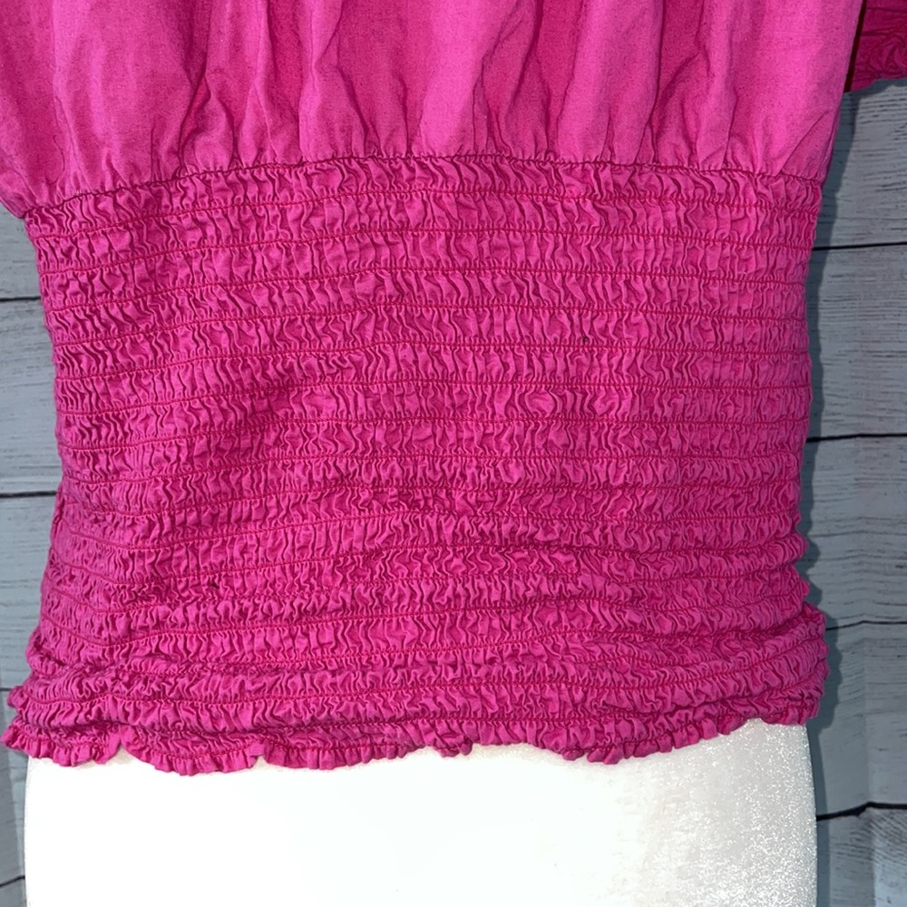 Dereon Ruffled Pink Top - Picture 4 of 7